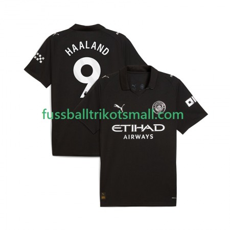 Fußballtrikots Manchester City Erling Haaland 9 2025-2026 Kurzarm Auswärts-trikot kaufen